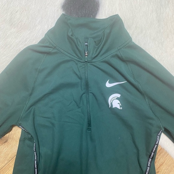 Nike Michigan State Spartans 1/4 Zip Pullover - Picture 2 of 7